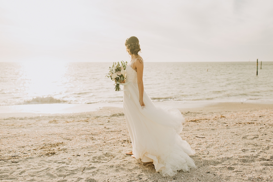 Organic Coastal Inspired Clearwater Beach Wedding via TheELD.com