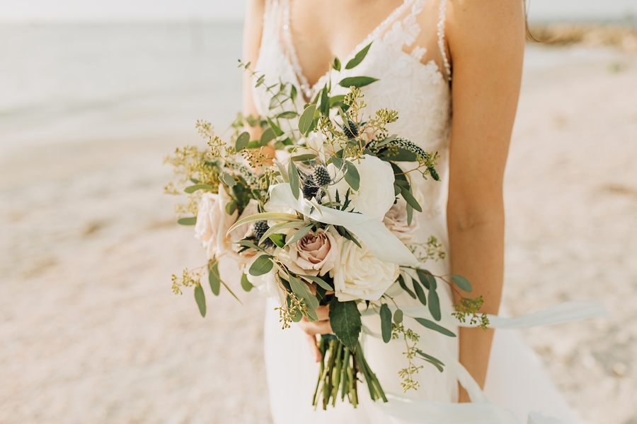 Organic Coastal Inspired Clearwater Beach Wedding via TheELD.com