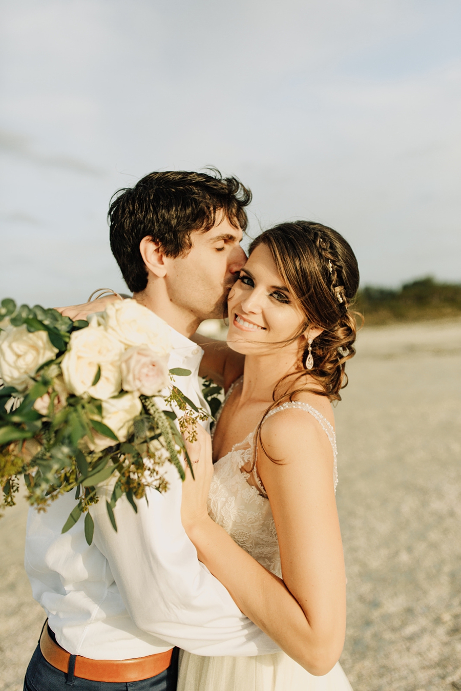 Organic Coastal Inspired Clearwater Beach Wedding via TheELD.com