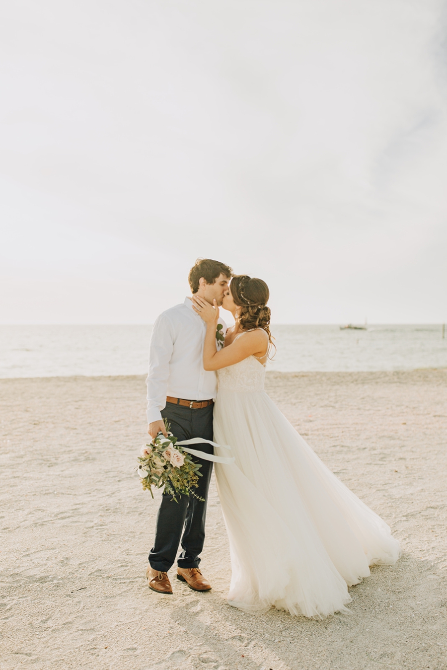 Organic Coastal Inspired Clearwater Beach Wedding via TheELD.com