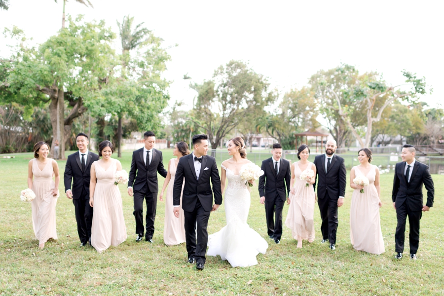 Blush & White Luxe Miami Wedding via TheELD.com
