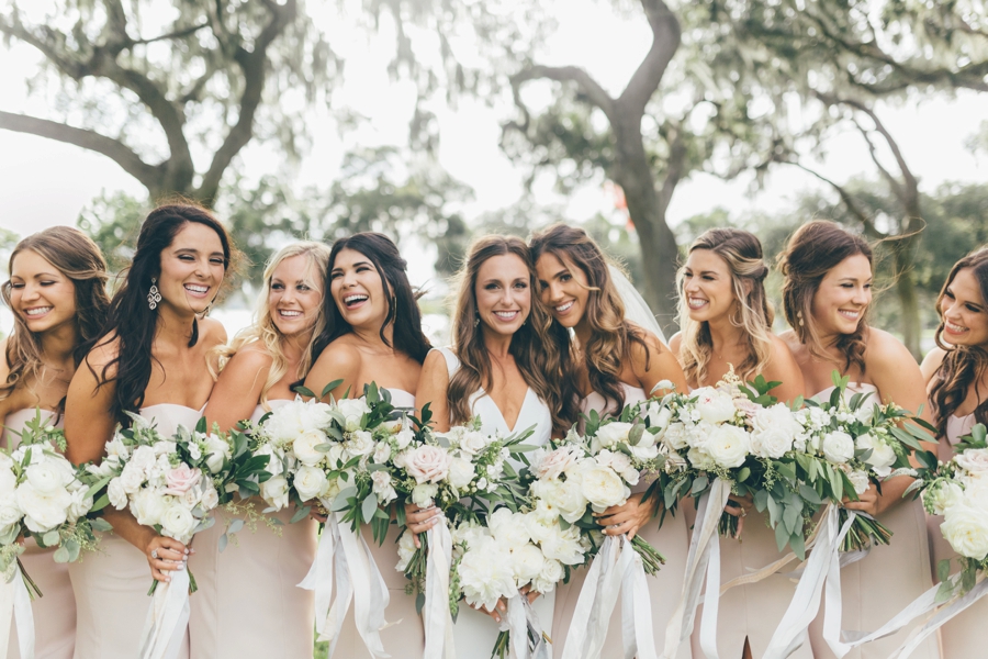 Romantic Blush & White Central Florida Wedding via TheELD.com