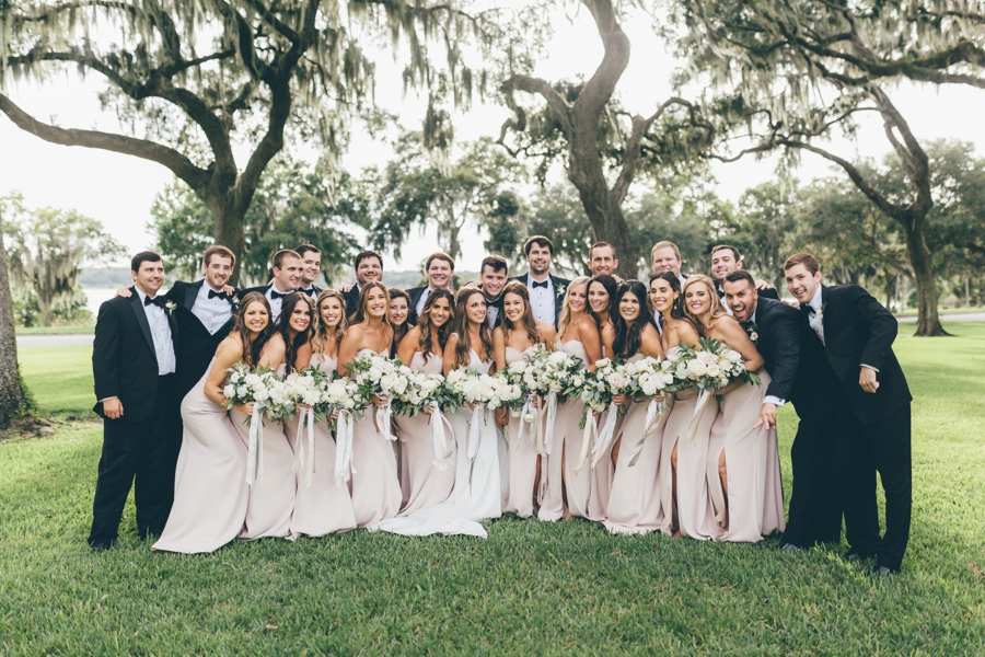 Romantic Blush & White Central Florida Wedding via TheELD.com