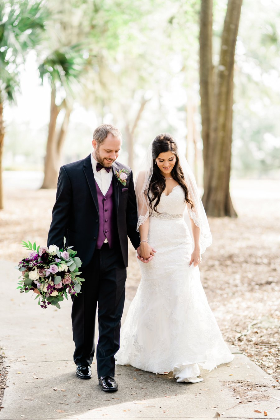 An Elegant Purple Central Florida Wedding via TheELD.com