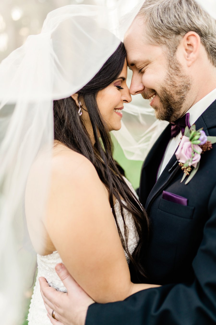 An Elegant Purple Central Florida Wedding via TheELD.com