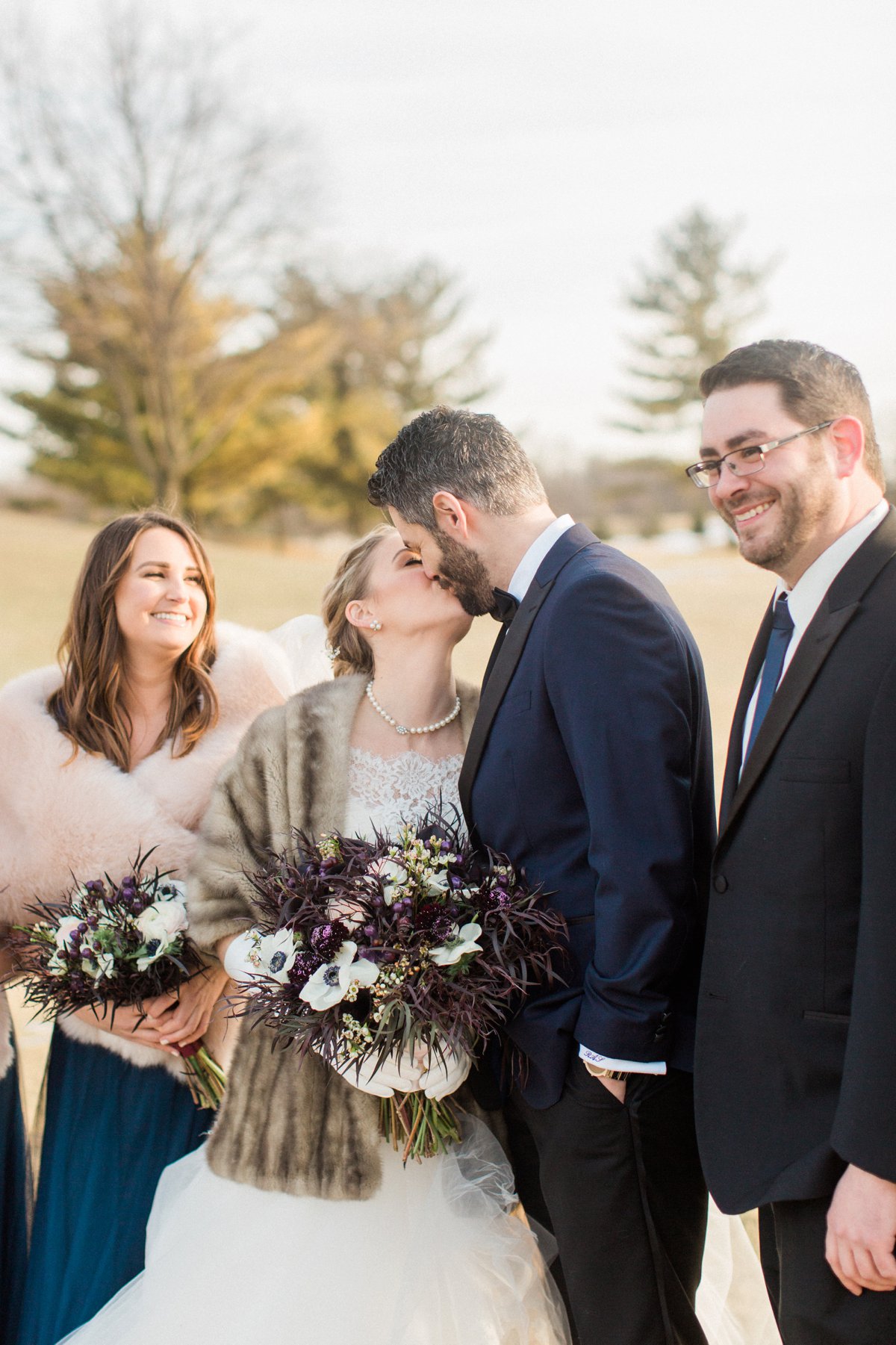 An Elegant Navy & Red Illinois Wedding via TheELD.com