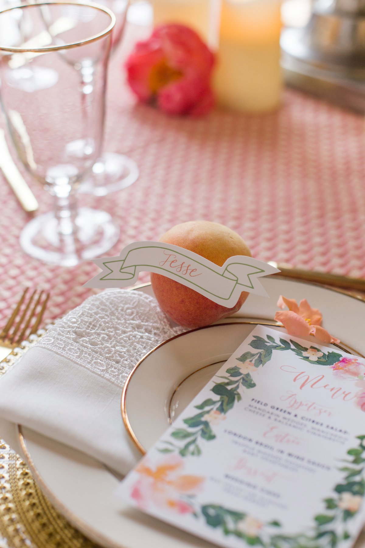 Romantic & Elegant Peach & Coral Wedding Ideas via TheELD.com