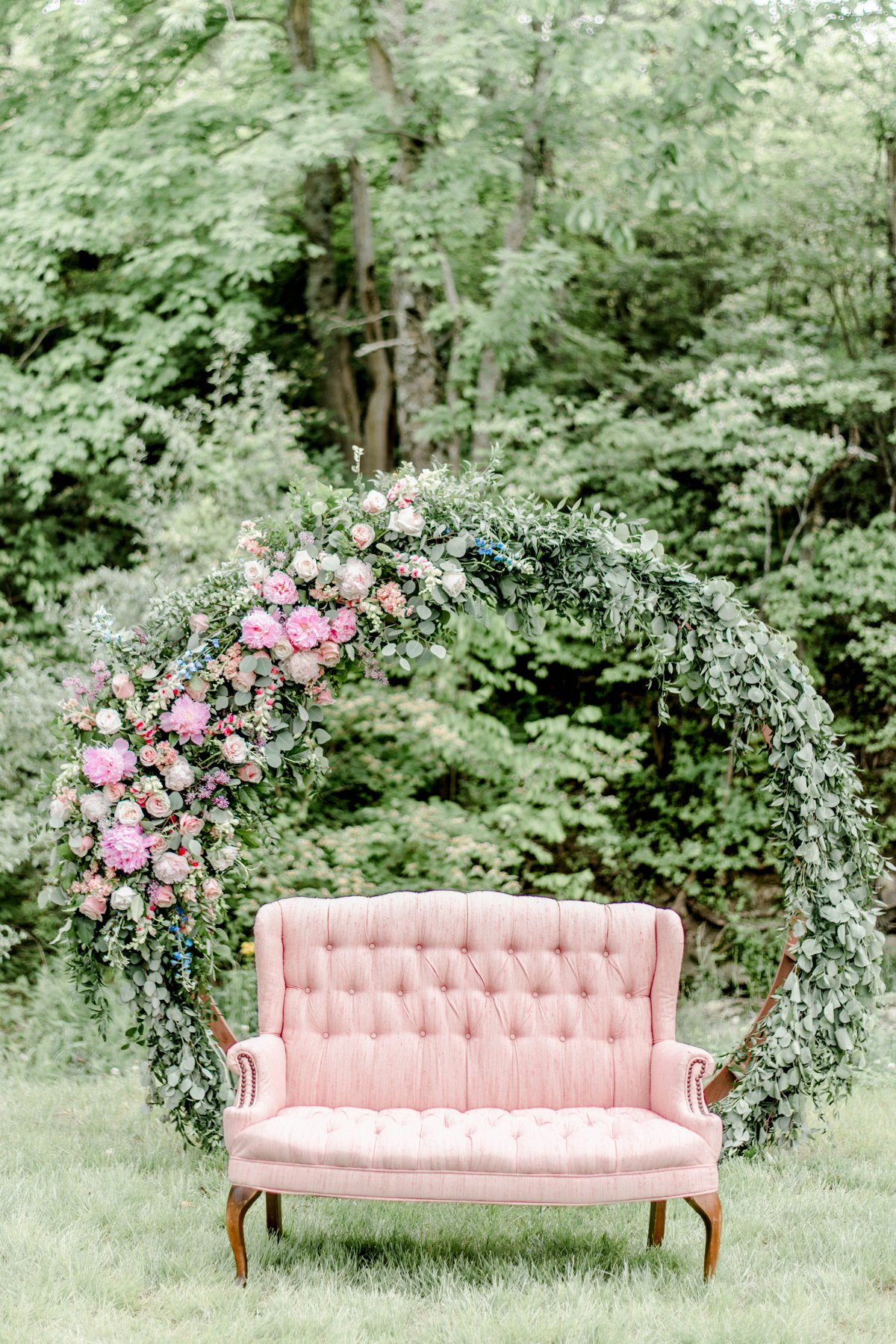 Organic Pink and Navy Wedding Ideas via TheELD.com