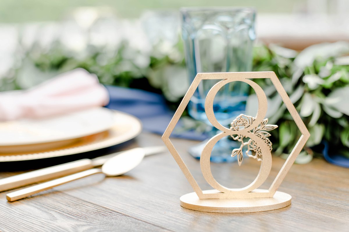 Organic Pink and Navy Wedding Ideas via TheELD.com