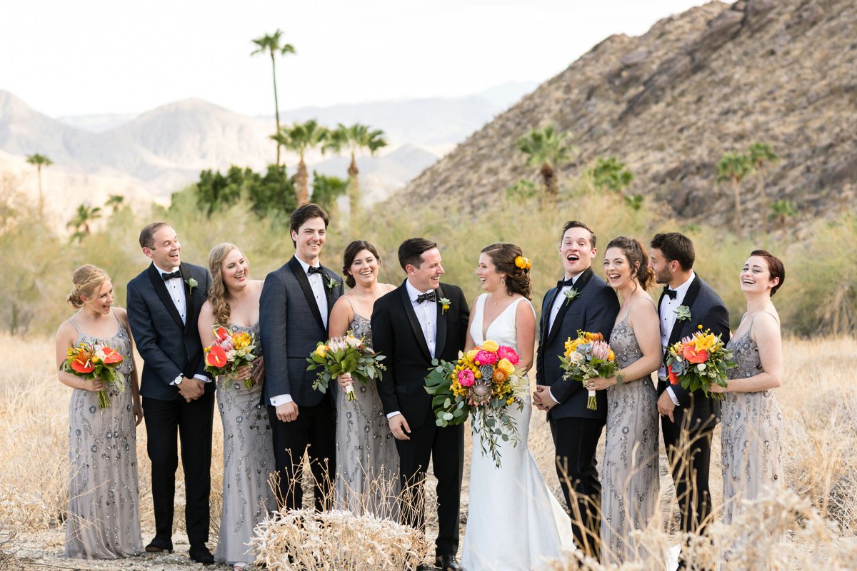 Vibrant Jungle Inspired Palm Springs Wedding via TheELD.com