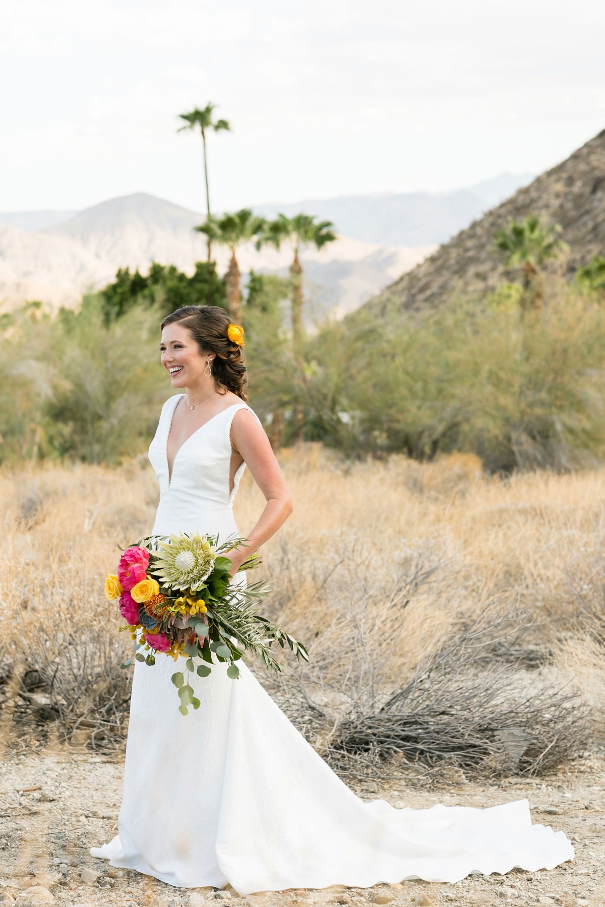 Vibrant Jungle Inspired Palm Springs Wedding via TheELD.com