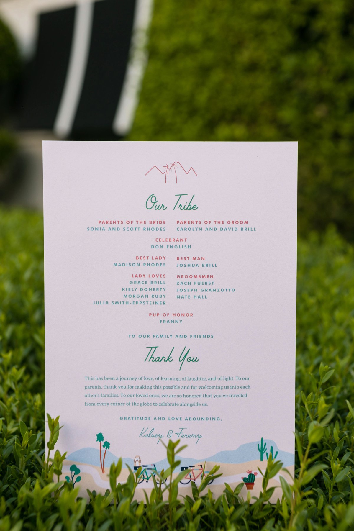 Vibrant Jungle Inspired Palm Springs Wedding via TheELD.com