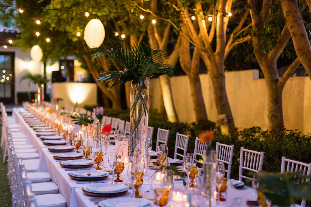 Vibrant Jungle Inspired Palm Springs Wedding via TheELD.com