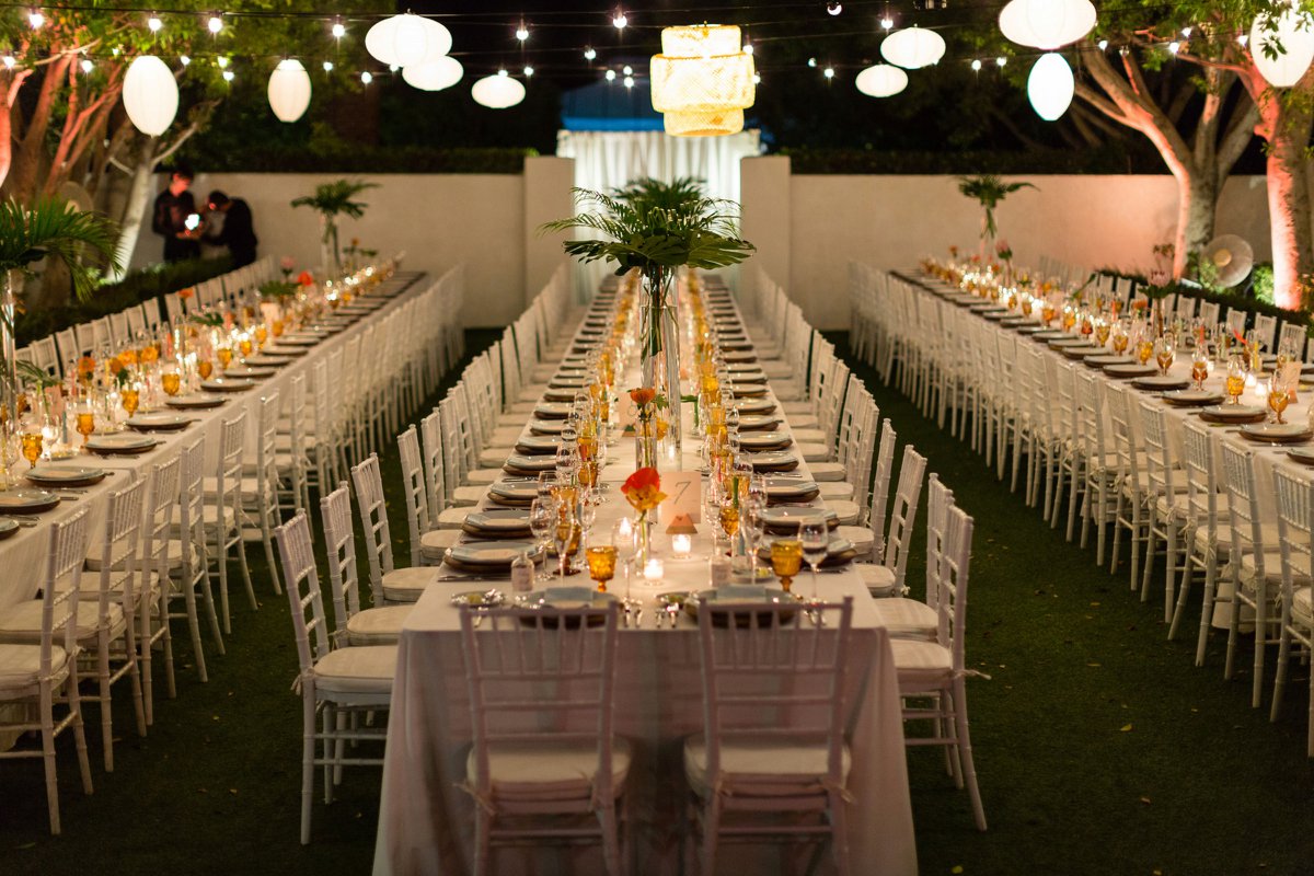 Vibrant Jungle Inspired Palm Springs Wedding via TheELD.com