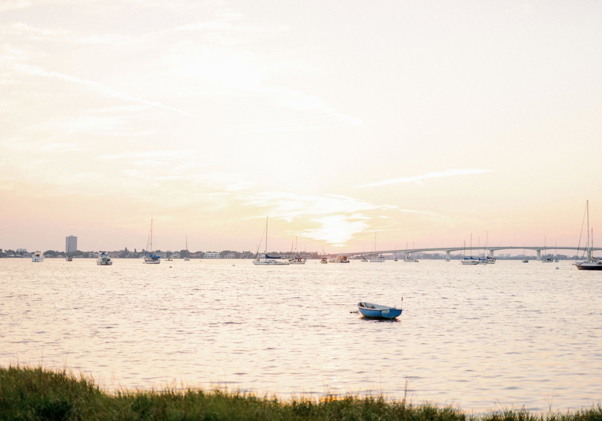 A White Modern Romantic Sarasota Wedding via TheELD.com