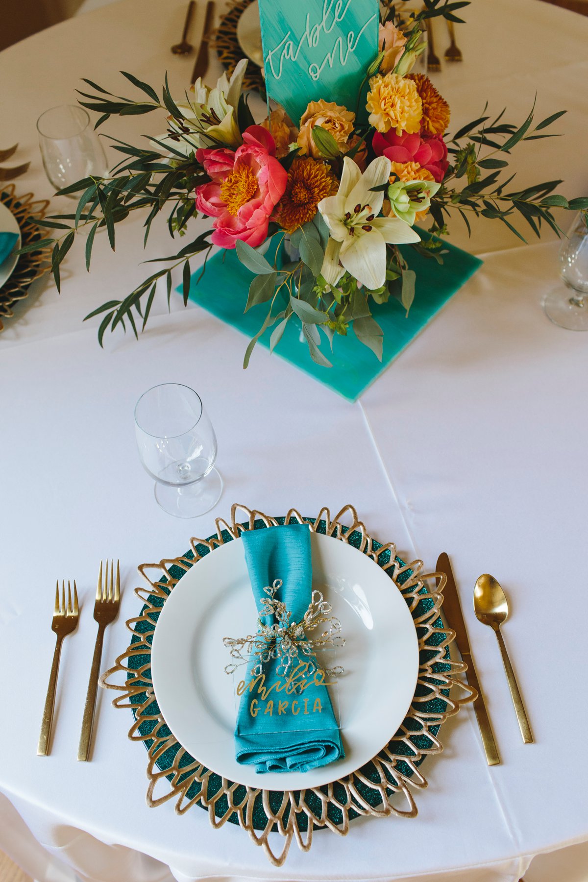 Colorful Mosaic Inspired Idaho Wedding Ideas via TheELD.com