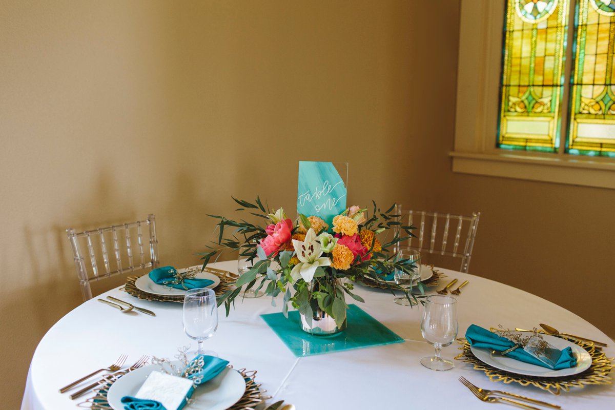 Colorful Mosaic Inspired Idaho Wedding Ideas via TheELD.com