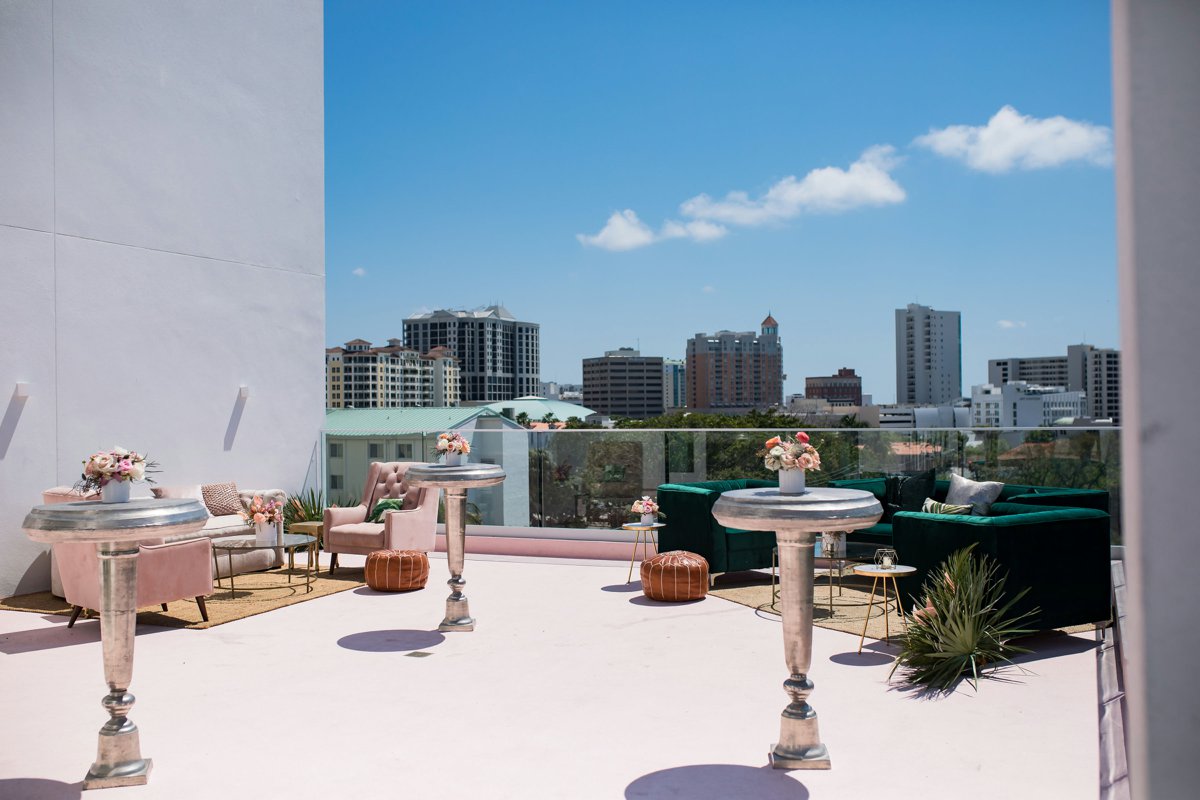 Pink & Coral Modern Sarasota Wedding Ideas via TheELD.com