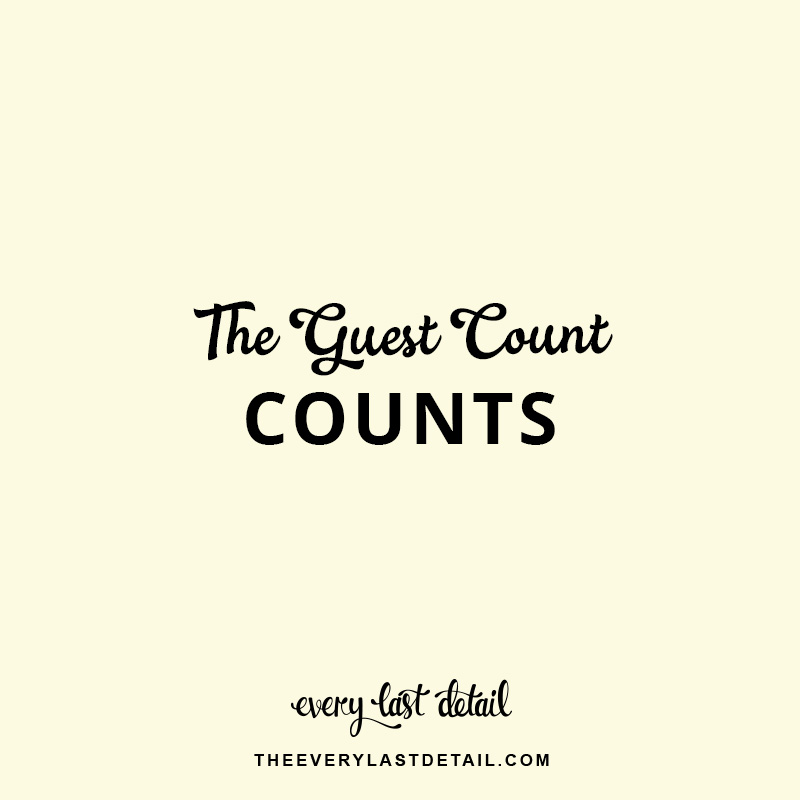 The Guest Count Counts: Your Wedding Guest List via TheELD.com