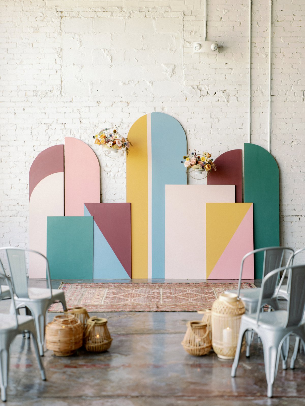 Colorful Retro Wedding Ideas via TheELD.com