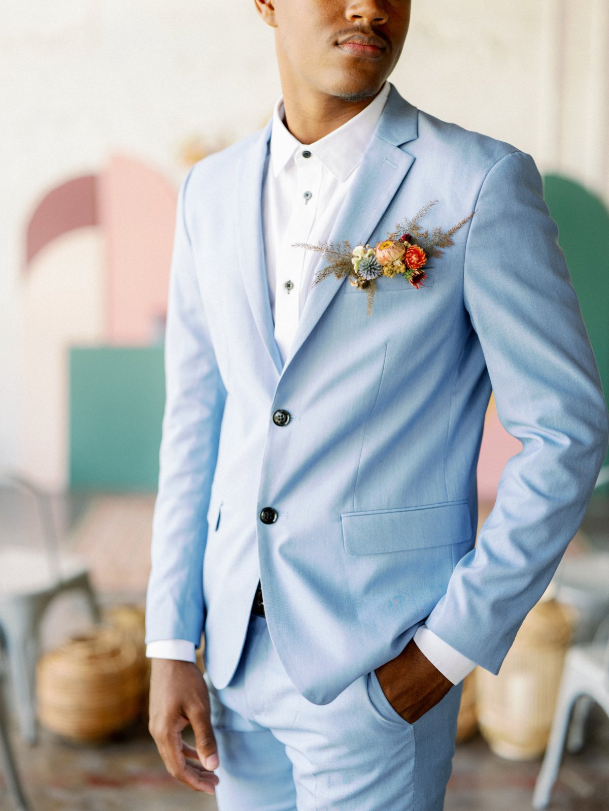 Colorful Retro Wedding Ideas via TheELD.com