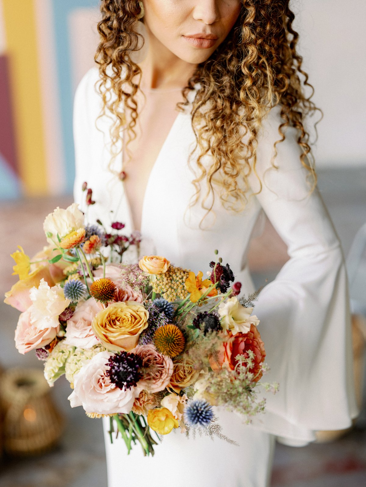 Colorful Retro Wedding Ideas via TheELD.com