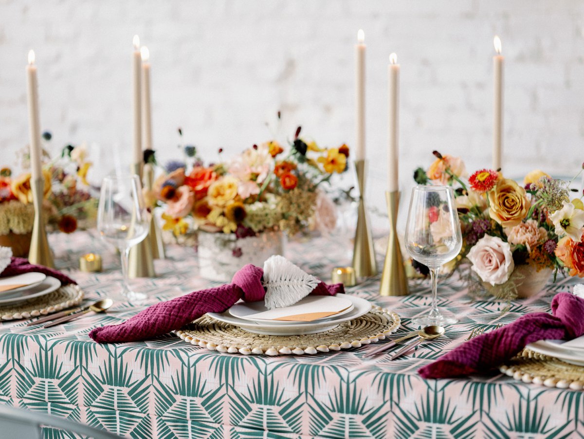 Colorful Retro Wedding Ideas via TheELD.com