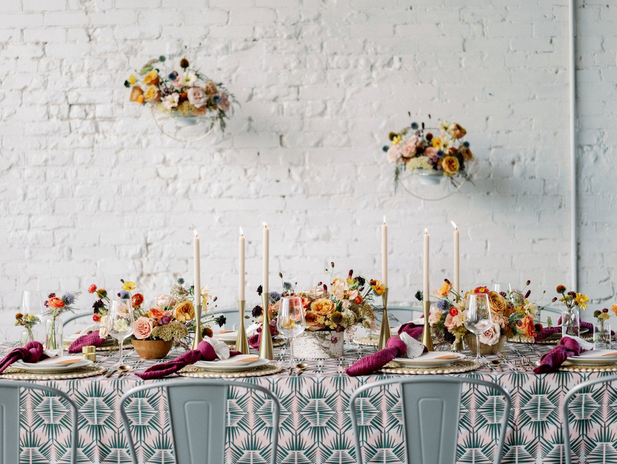 Colorful Retro Wedding Ideas via TheELD.com