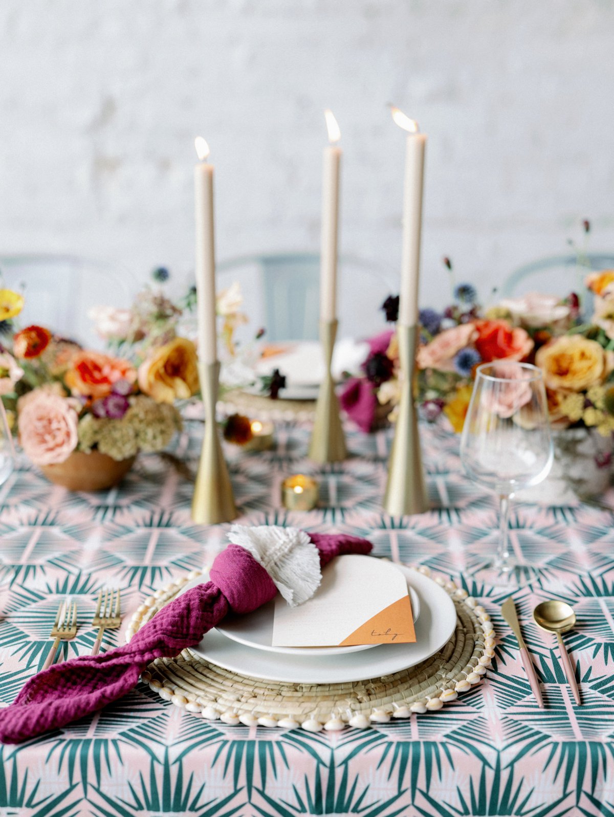 Colorful Retro Wedding Ideas via TheELD.com