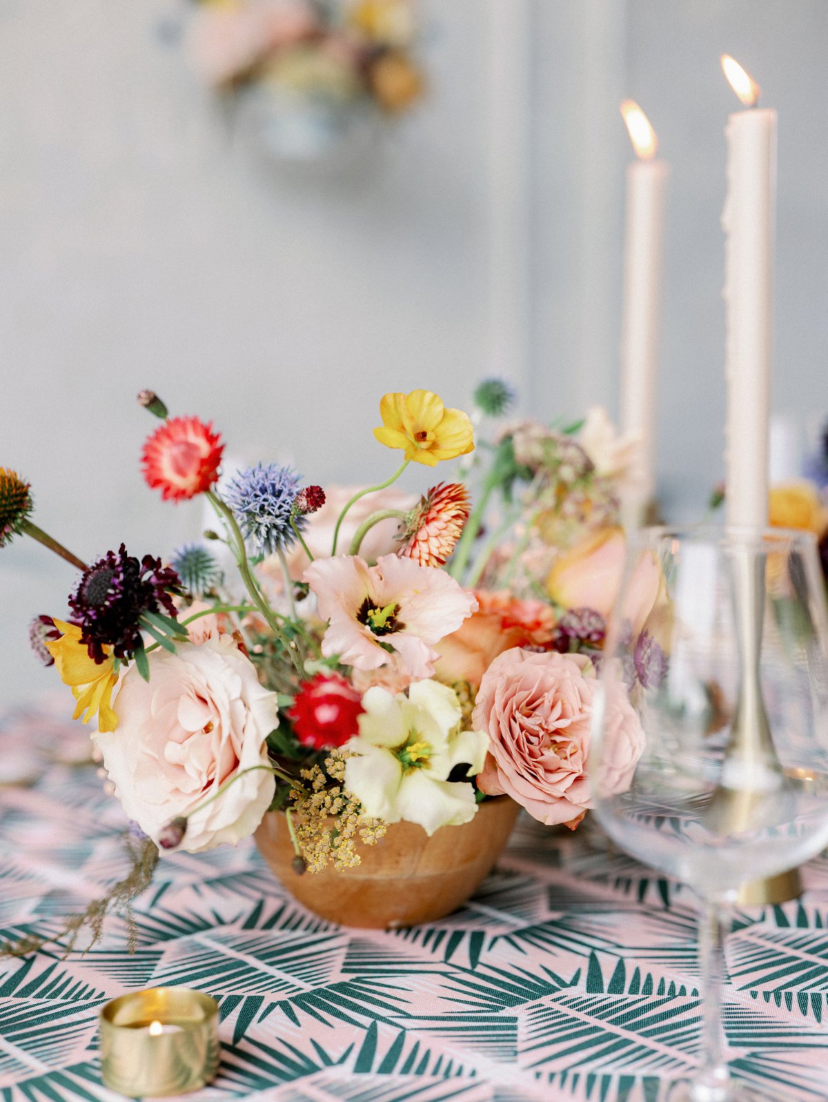 Colorful Retro Wedding Ideas via TheELD.com