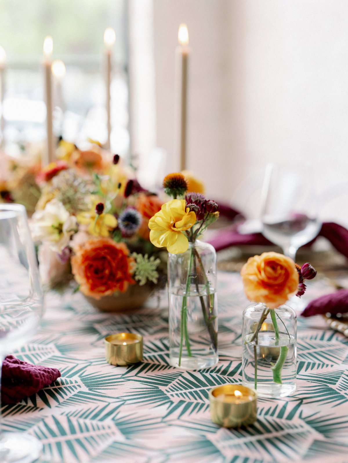 Colorful Retro Wedding Ideas via TheELD.com