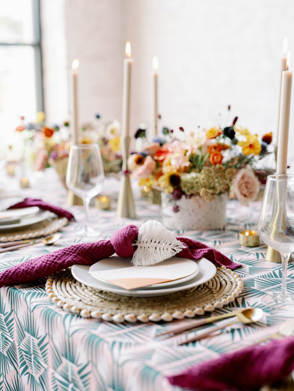 Colorful Retro Wedding Ideas via TheELD.com