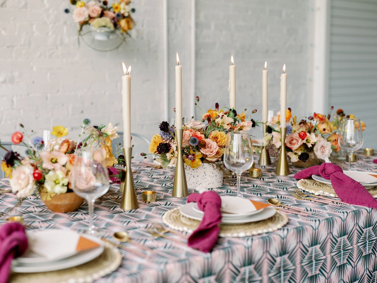 Colorful Retro Wedding Ideas via TheELD.com