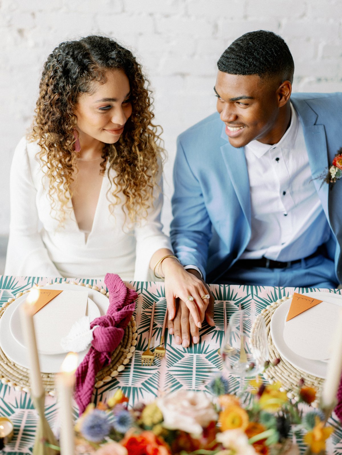 Colorful Retro Wedding Ideas via TheELD.com