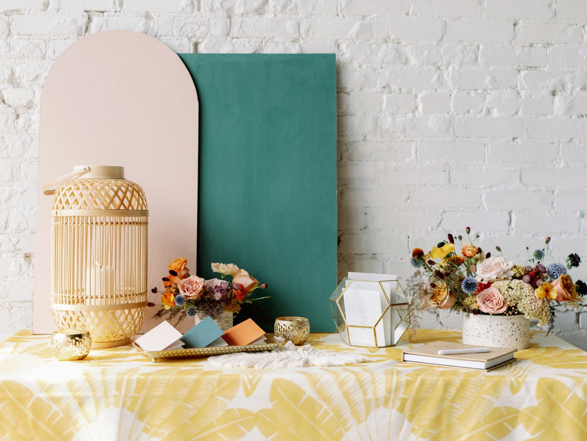 Colorful Retro Wedding Ideas via TheELD.com