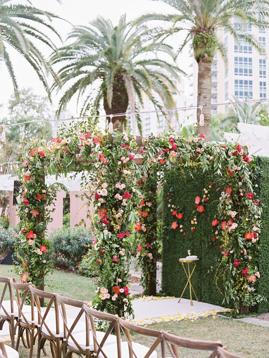 An Elegant Floral Filled Florida Wedding via TheELD.com