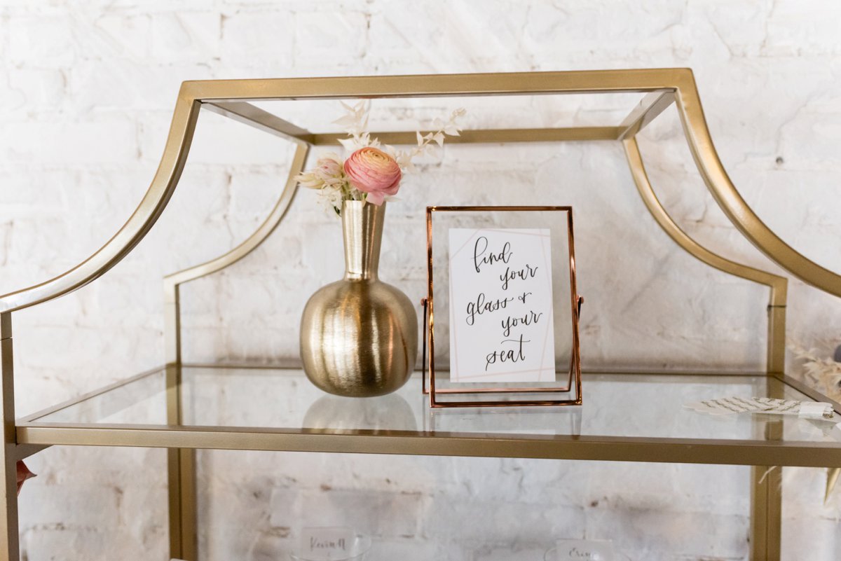 Modern Elegant Blush and Gold Wedding Ideas via TheELD.com