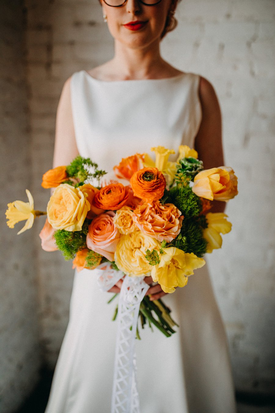 Mid Century Teal & Orange Wedding Ideas via TheELD.com