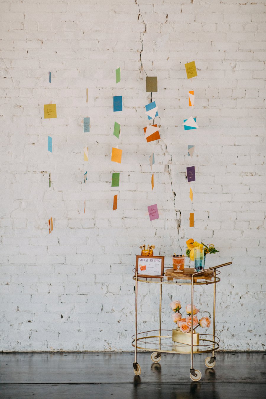 Mid Century Teal & Orange Wedding Ideas via TheELD.com