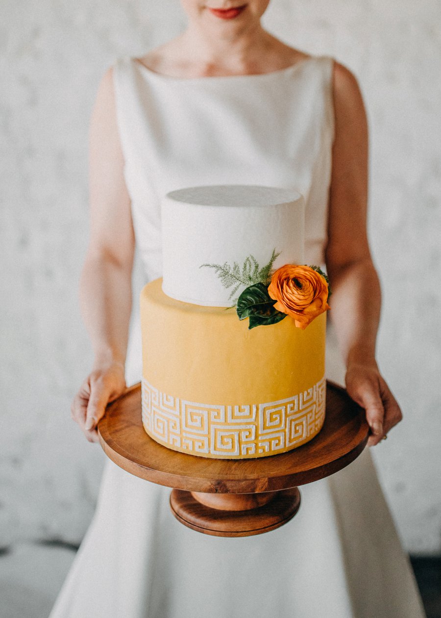 Mid Century Teal & Orange Wedding Ideas via TheELD.com