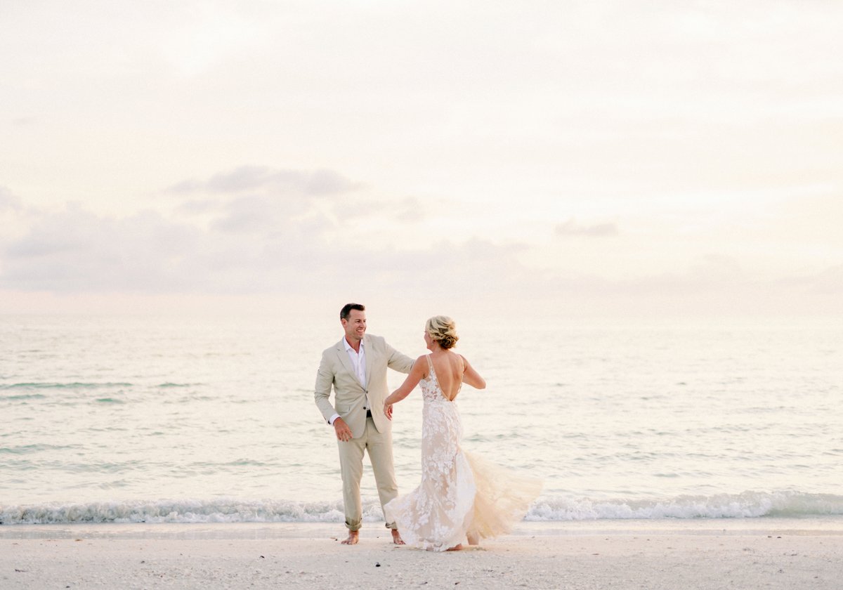 Colorful Lilly Pulitzer Inspired Beach Wedding via TheELD.com