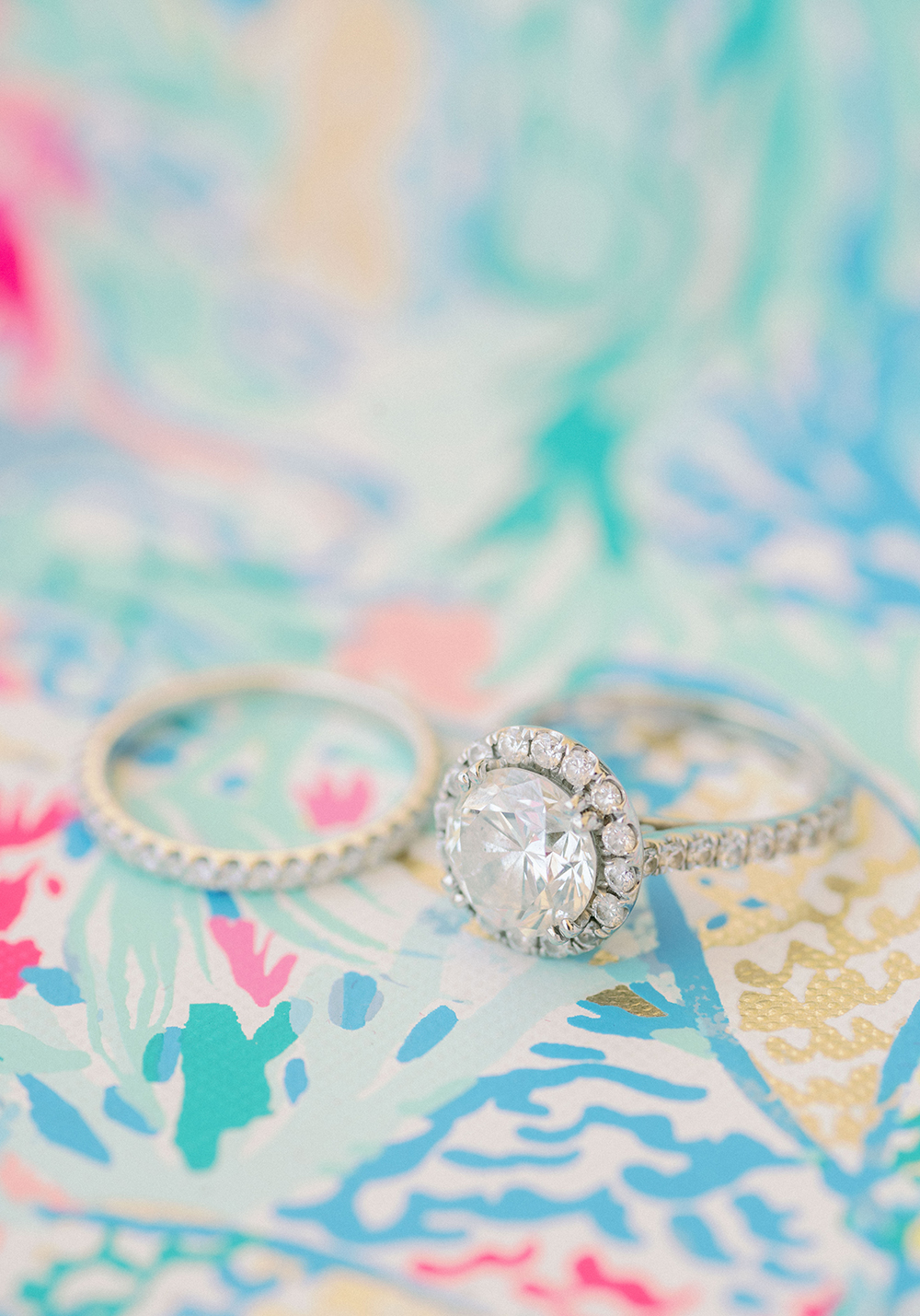 Colorful Lilly Pulitzer Inspired Beach Wedding via TheELD.com