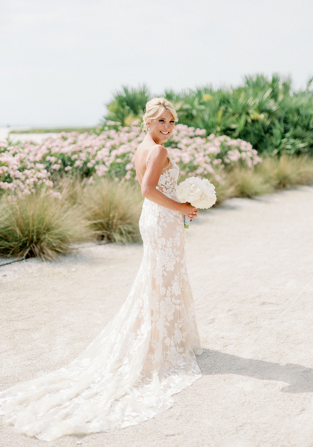 Colorful Lilly Pulitzer Inspired Beach Wedding via TheELD.com