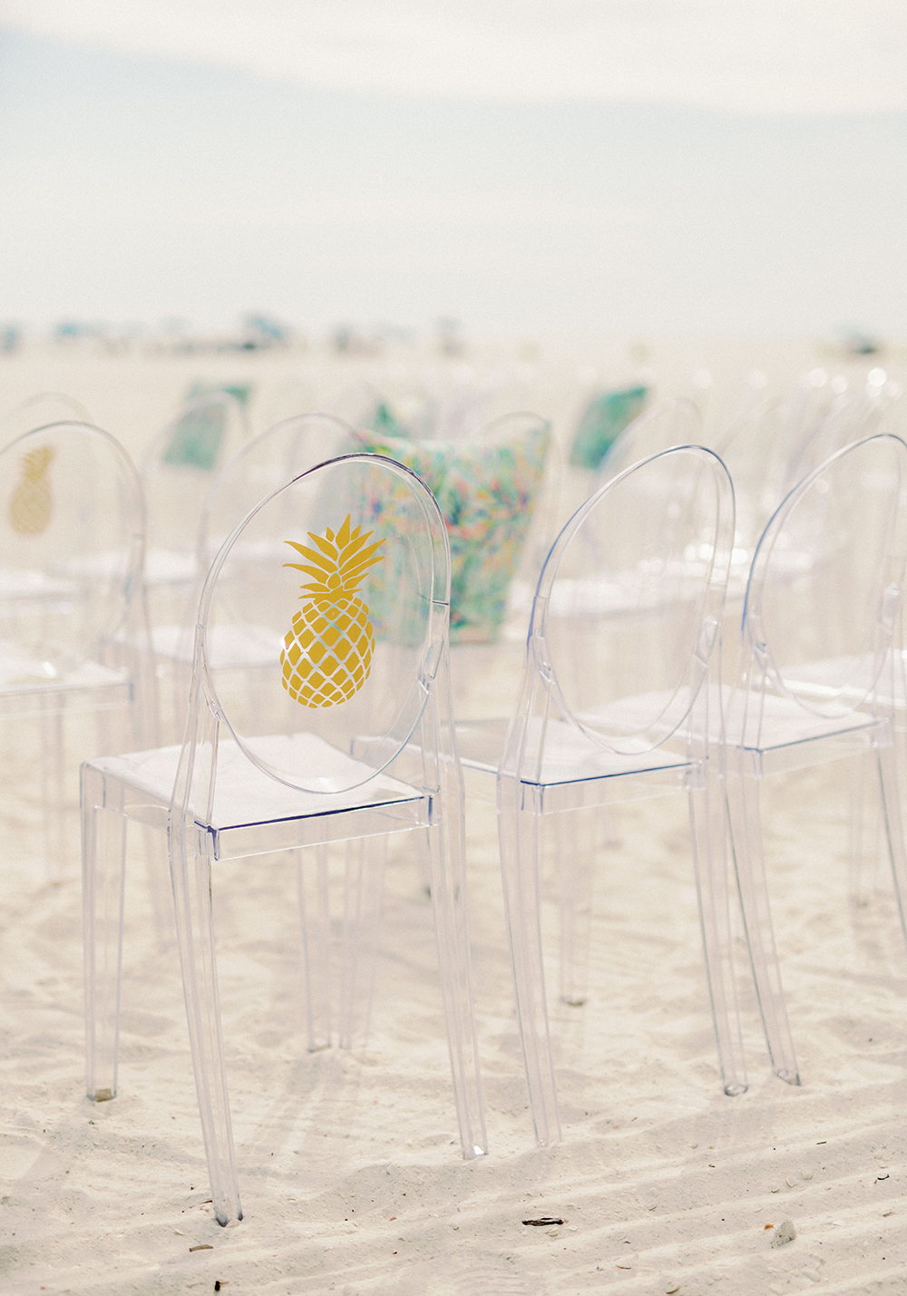 Colorful Lilly Pulitzer Inspired Beach Wedding via TheELD.com