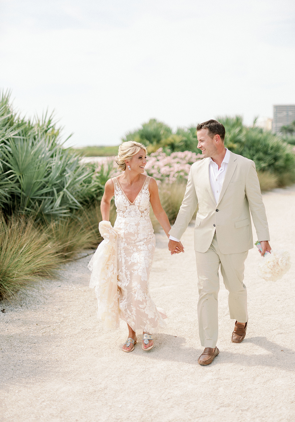 Colorful Lilly Pulitzer Inspired Beach Wedding via TheELD.com