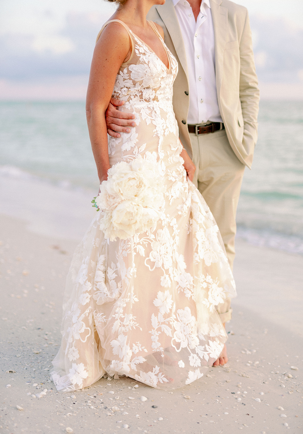 Colorful Lilly Pulitzer Inspired Beach Wedding via TheELD.com