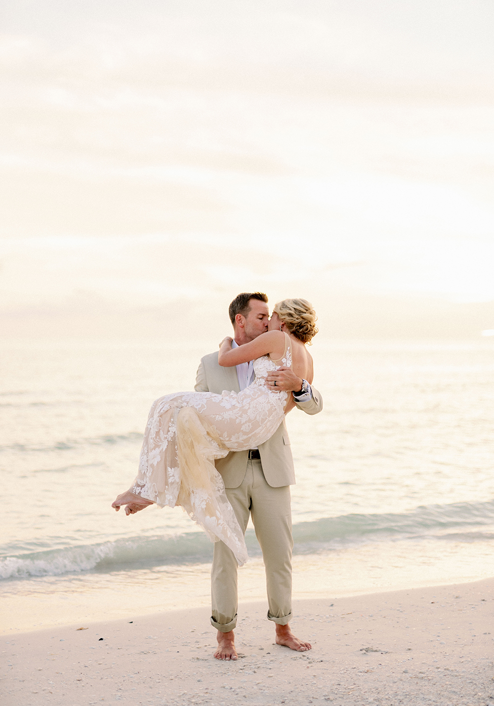 Colorful Lilly Pulitzer Inspired Beach Wedding via TheELD.com