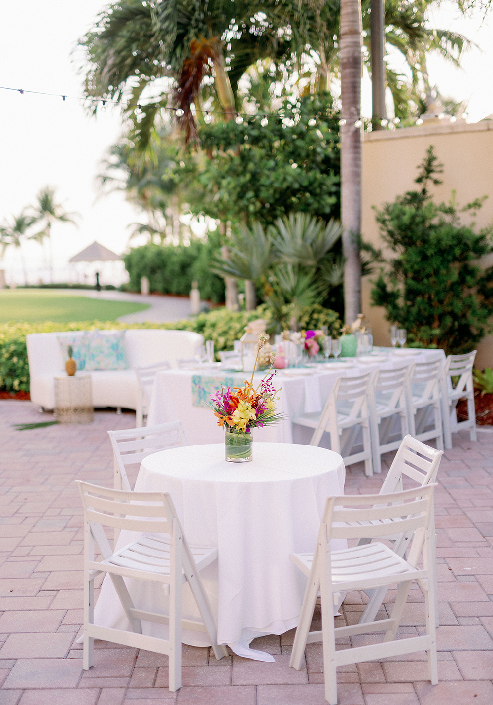 Colorful Lilly Pulitzer Inspired Beach Wedding via TheELD.com