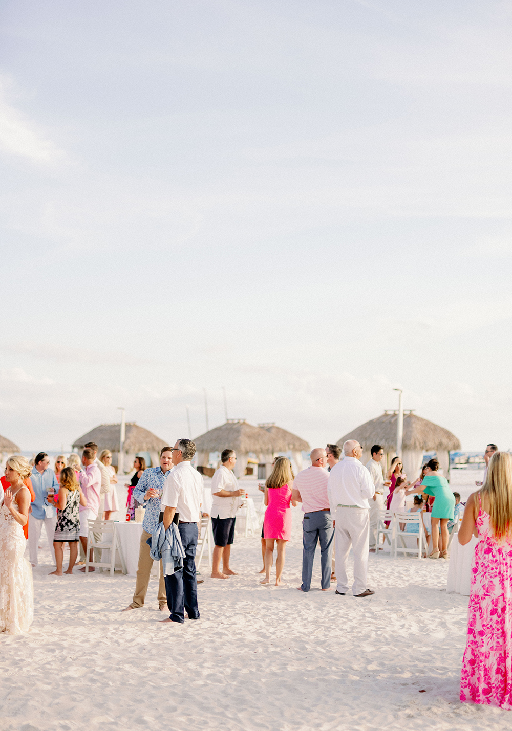 Colorful Lilly Pulitzer Inspired Beach Wedding via TheELD.com