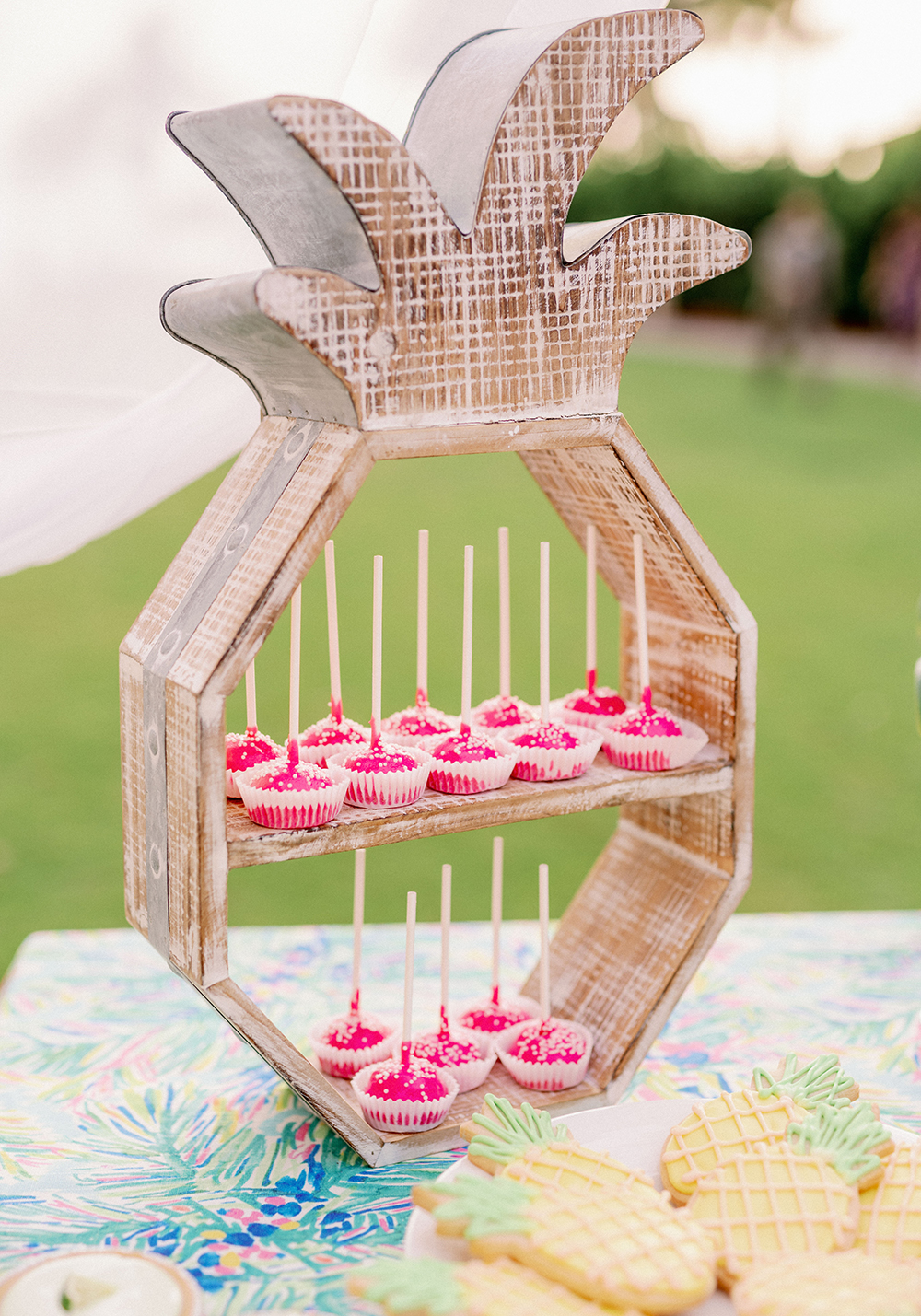 Colorful Lilly Pulitzer Inspired Beach Wedding via TheELD.com